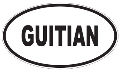 GUITIAN - Oval Sticker