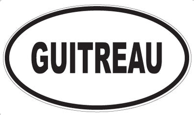 GUITREAU - Oval Magnet