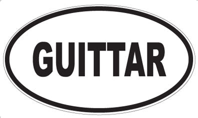 GUITTAR - Oval Sticker