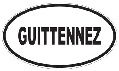 GUITTENNEZ - Oval Magnet