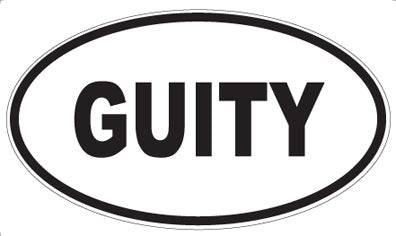 GUITY - Oval Magnet