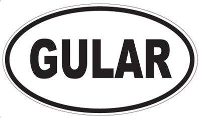 GULAR - Oval Sticker