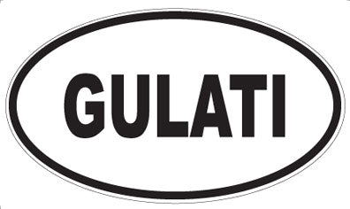GULATI - Oval Sticker