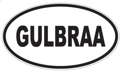 GULBRAA - Oval Sticker