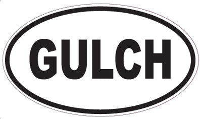 GULCH - Oval Magnet