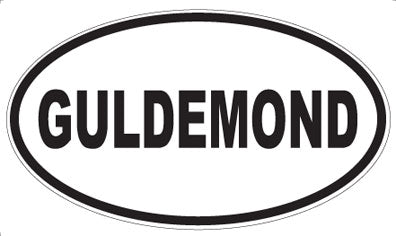 GULDEMOND - Oval Sticker