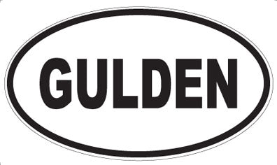 GULDEN - Oval Magnet
