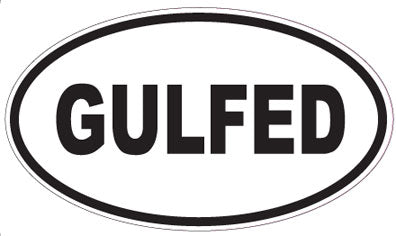 GULFED - Oval Sticker