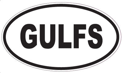 GULFS - Oval Magnet