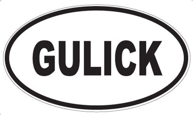 GULICK - Oval Magnet
