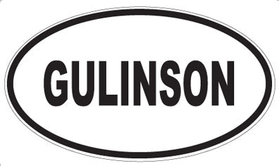 GULINSON - Oval Sticker