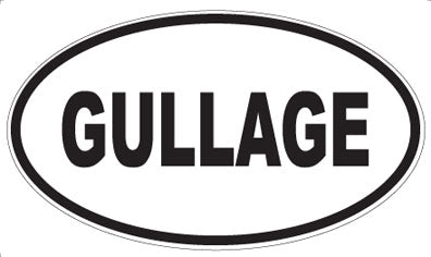GULLAGE - Oval Sticker