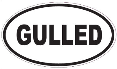 GULLED - Oval Sticker