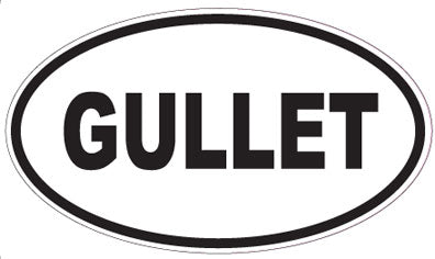 GULLET - Oval Sticker