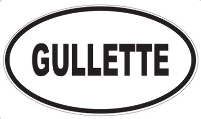 GULLETTE - Oval Magnet