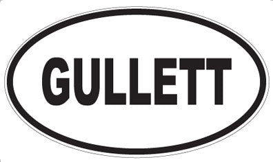 GULLETT - Oval Magnet