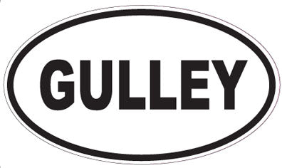 GULLEY - Oval Sticker
