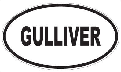 GULLIVER - Oval Sticker