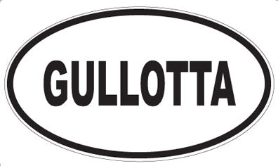 GULLOTTA - Oval Magnet