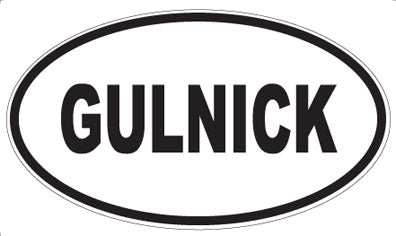 GULNICK - Oval Sticker