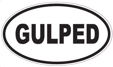 GULPED - Oval Sticker