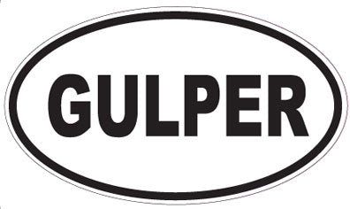 GULPER - Oval Sticker