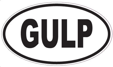 GULP - Oval Sticker