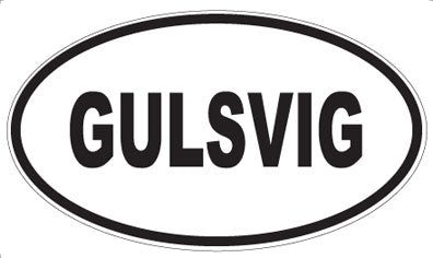 GULSVIG - Oval Sticker
