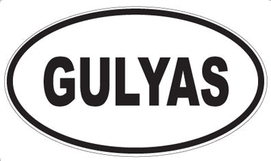 GULYAS - Oval Sticker
