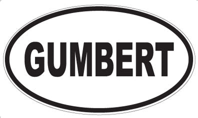 GUMBERT - Oval Sticker