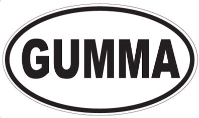 GUMMA - Oval Sticker
