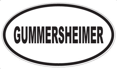 GUMMERSHEIMER - Oval Sticker