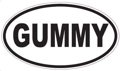 GUMMY - Oval Sticker