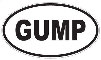 GUMP - Oval Sticker