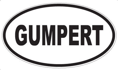 GUMPERT - Oval Sticker