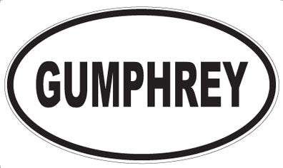 GUMPHREY - Oval Magnet