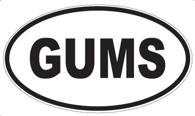 GUMS - Oval Magnet