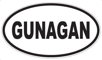 GUNAGAN - Oval Magnet