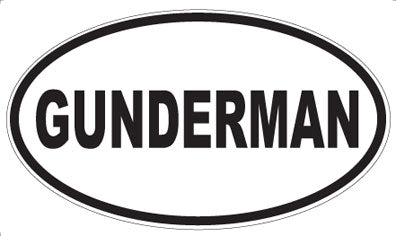 GUNDERMAN - Oval Magnet