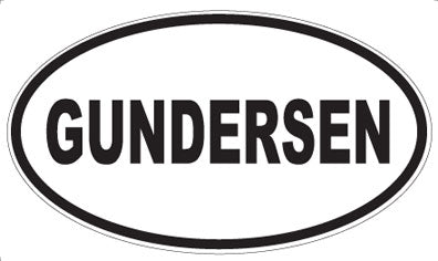GUNDERSEN - Oval Magnet