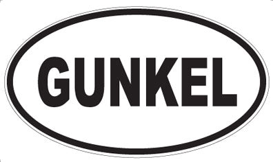 GUNKEL - Oval Magnet