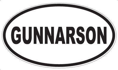 GUNNARSON - Oval Magnet