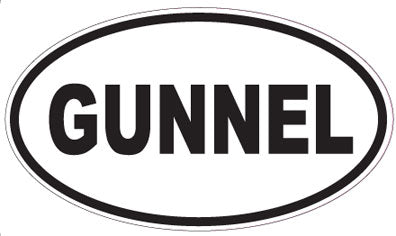 GUNNEL - Oval Sticker
