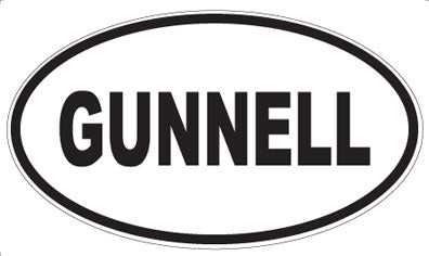 GUNNELL - Oval Sticker