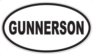GUNNERSON - Oval Magnet