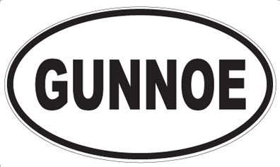GUNNOE - Oval Magnet