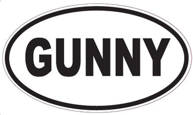 GUNNY - Oval Magnet