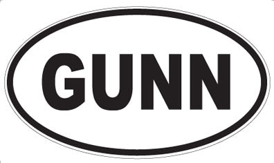 GUNN - Oval Magnet