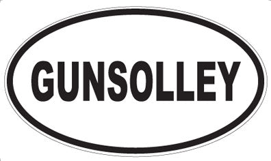 GUNSOLLEY - Oval Sticker