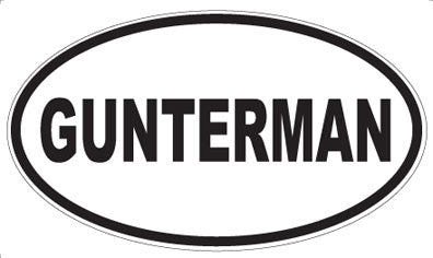 GUNTERMAN - Oval Magnet